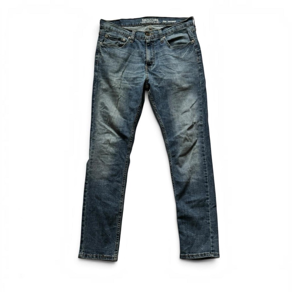 Signature by Levi Strauss Mens S26 Skinny Jeans Medium Wash Blue 34x30